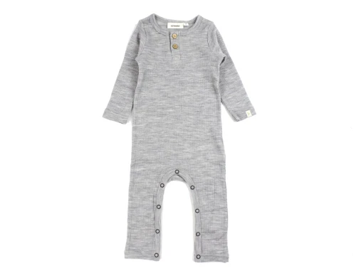 Lil Atelier grey melange heldragt merinould